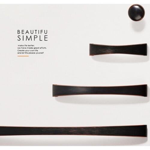 Red Bronze American Style Oil Rubbed Bronze Arch Pull Kitchen Cabinet Handles Drawer Knobs Kitchen Pulls Furniture Hardware Pull