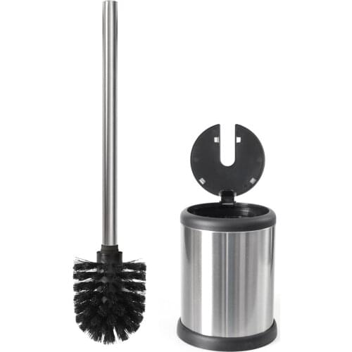 Bathroom Deluxe Toilet Brush with Soft-closed Lid