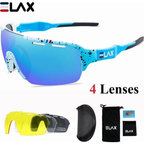 4 Lens Polarized Cycling Glasses Bike Sport Sunglasses Men Women Mountain Bicycle Eyewear lentes sunglasses