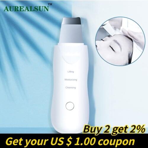 Backhead remover peeling limpieza facial acne remover face massager skin care cleaner ultrasonic scrubber lifting quita slimmer