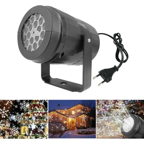 LED Stage Lights LED snowflake light Landscape snowstorm projector Christmas atmosphere holiday family party Decorative Lamp