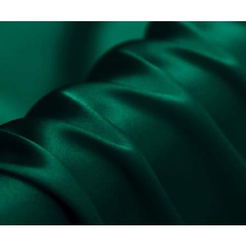 Thin Chinese Mulberry Silk Pure Real Crepe Fabric High-grade for Cheongsam Dress Skirt Natural Half A Meter Brocade Blue 100