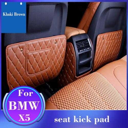 2 Pieces For BMW Seat Anti Kick Pad Rear Seat Protector X5 Child Anti Kick Pad BMW 2014~2020 Seat Anti-Dirty Pad Car-Styling