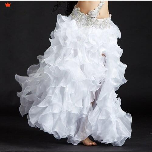 2018 Women Belly Dancing Clothing Long Skirts Professional Oriental Dance Bubble Skirt Belly Dance Skirts Maxi