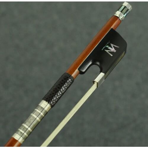 4/4 Size MASTER FINE Pernambuco Violin Bow Silver Very STRONG Good Performance