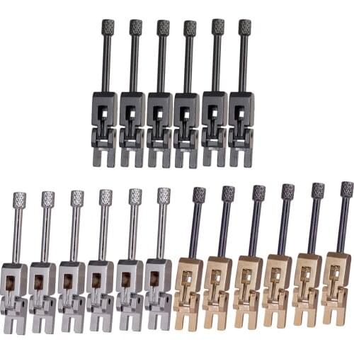6 Pieces Tremolo Bridge Locked String Saddle for Electric Guitar