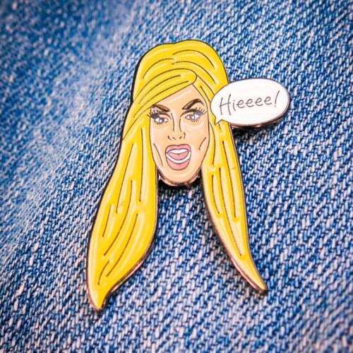 Alaska Thunderfuck Drag Race GAY LGBTQ Pride Enamel Brooch Pin Hat Bag Collar Lapel Pins Badges Fashion Jewelry Accessories