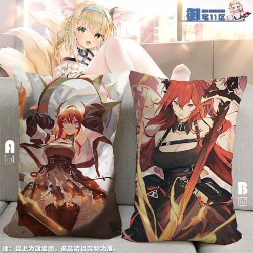 Anime Game Arknights Surtr Rosmontis Half-Length Sexy Small Pillow Japanese Otaku Cushion Character Play Bed Linings Xmas Gifts