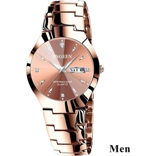 Kingnuos Watch Mens Clock Fashion Business Quartz Wristwatch Casual Bracelet for Watches womens fashion Watch Relogio Feminino