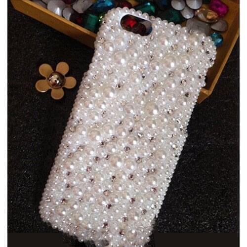 Pearl Diamond Case for Samsung Galaxy A01 A12 A21S A20E A40 A42 A50 A51 A71 A41 A31 A32 A10 A3 A5 A7 A11 Rhinestone Coque Funda