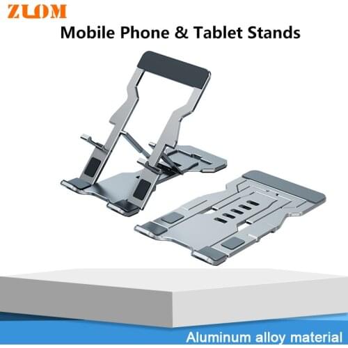 Aluminum Alloy Mobile Phone Holder Stand Ultra Thin Portable Folding Desktop Lazy Tablet