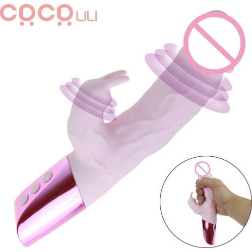 Dildo Rabbit Vibrator for G Spot Clitoris Stimulation Waterproof Bunny Vibrator Personal Sex Toy for Women Female Masturbator