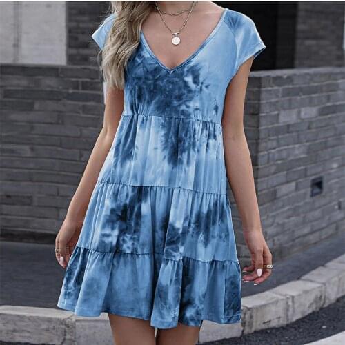 FMFSSOM Summer Short Sleeve Dresses