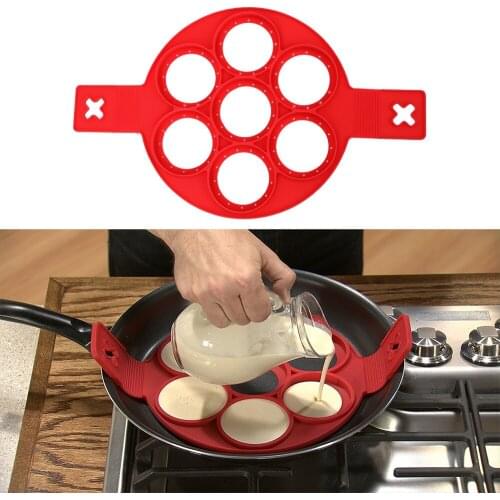 Eggs Mold Porous Mold Silicone Cake Mould Pancake Maker Pancakes Cheese Egg Nonstick Egg Ring Maker