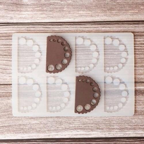 Shape Chocolate Stencil Mold Cake Decorating Silicone Mold Transfer Sheet Baking Chablon DIY Chocolate Dessert Garnish