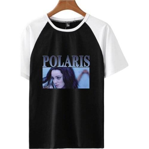 Polaris 2D printed pop splice T-shirt Women/men Fashion summer harajuku Casual and streetwear k-pop software tshirt plus size