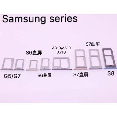 G5/7 A3/5/7 S6edge plus S6/7/8/9 Cato Micro Dual SIM SD TF Card Connector Adapter Holder 3IN1 Smartphone Reader Slot Tray FPC