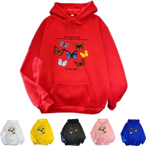 Hot Sale !! Sweatshirts Hoodies Womens Fashion Long Sleeve Cute Printed Hoodie Hip Hop Loosen Femme Top oversized sweatshirt