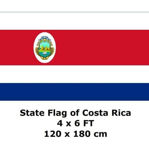 State Flag of Costa Rica 120 x 180 cm 100D Polyester Costarican Flags And Banners National Flag Country Banner