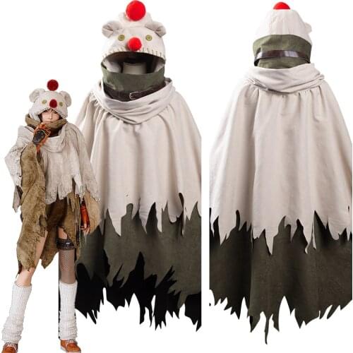 Final Fantasy VII: Remake Intergrade Yuffie Kisaragi Moogle Cape Cosplay Costume Halloween Carnival Suit