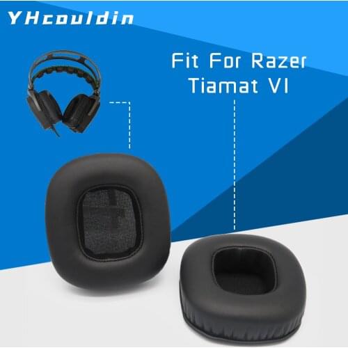 Earpads For Razer Tiamat V1 Pad Headphone Accessaries Replacement Ear Cushions Protein Leather Soft Material