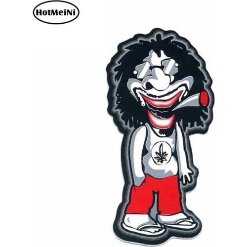 HotMeiNi 13cm x 7.1cm Car Stickers Bob Marley Reggae Rasta Smoking Last One Decal Vinyl Music Car Bike Window Accessories