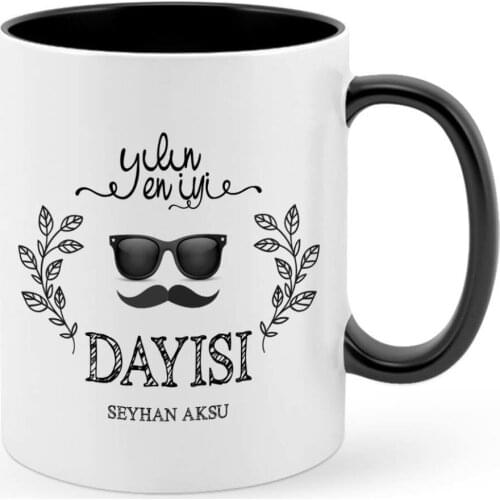 Personalized The Year 'S Best Maternal Uncle Black Mug Cup