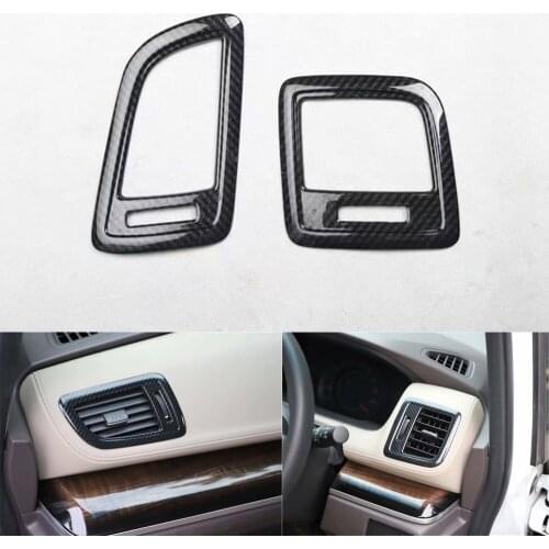 For Honda Odyssey 2015-2019 Right Hand Drive Car Dashboard Side Air Vent Frame Trim Stickers Car Styling Molding