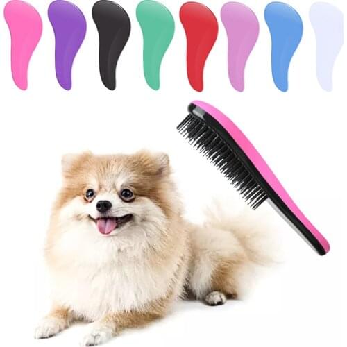 Pet Supplies Pet Hair Removal Brush For Dogs Cats Puppy Dog Massage Comb Deshedding Tools Cat Grooming Dog Accessories