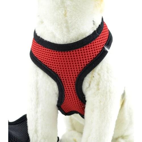 Adjustable Dog Harness Nylon Mesh Vest Soft Comfort Harness Dogs Puppy Cat Collar Pets Chest Strap Leash XS-XL