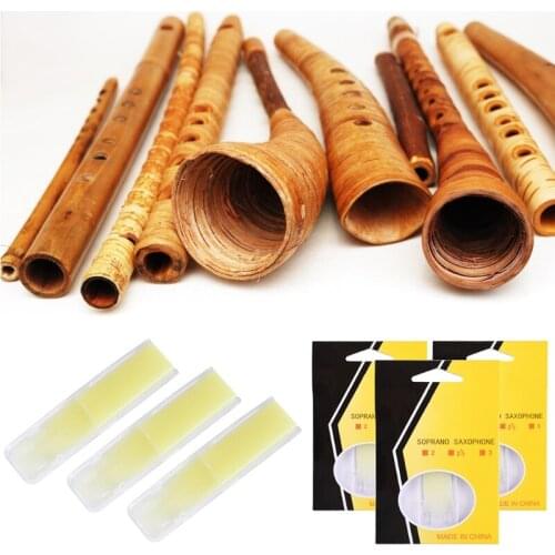 Soprano Saxophone Sax Reeds Size , Set of 3，Strength 1.5, 2, 2.5, - All Sizes Available