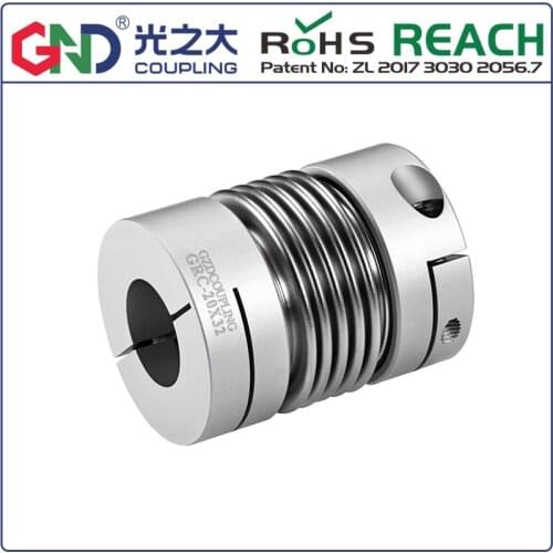Bellows coupling clamp series 5mm shaft coupling zero backlash generator servo motor spring quick-bellow aluminum alloy couples
