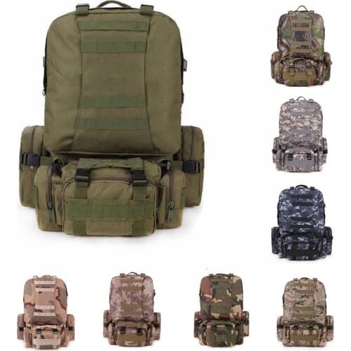 Outdoor Military Molle Tactical Backpack Rusksack Hiking Camping Climbing Trekking Sports Bag Camouflage Nylon bag