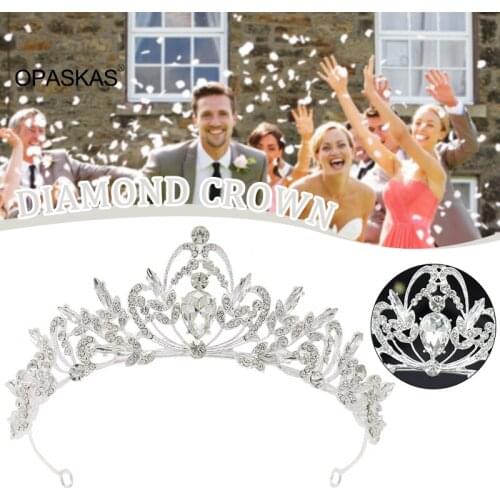 Jeweled Crowns Beautiful Headpiece Wedding Crown Wedding Tiaras Hair Accessories for Prom Birthday Costume Party PT