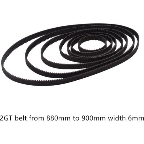 LINK CNC 3D Printer Laser Cnc Closed Loop Rubber GT2 Timing Belt Length 888mm to 922mm Width 6mm Conveyor