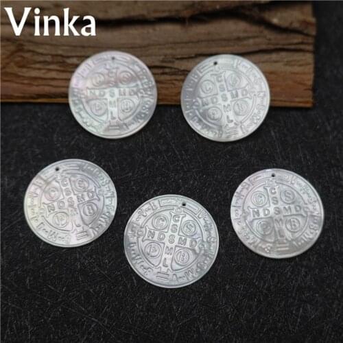 10pcs Size 20mm Cross mother of pearl pearl Christian gift San Benito shell pendant for jewelry