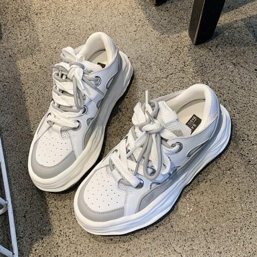 2021 Designer Chunky Sneakers Women Platform Shoes Fashion Breathable Height Increased Thick Bottom Ladies Trainers Basket Femme