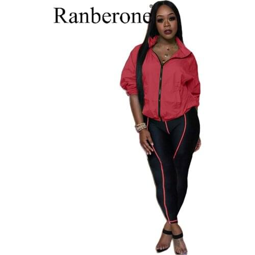 Women Tracksuit Two Piece Suit Zipper Hooded S-XXL Plus Size Sport Suit Female Quick Dry Fashion Casual Solid Women Clothing