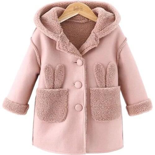 Winter Coat For Girls Thick Woolen Jacket For Girls Fashion Plaid Kids Outerwear Autumn England Teenage Clothes For Girls School