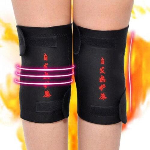 1 Pair Tourmaline Self Heating Knee Pads Magnetic Therapy Knee Pain Relief Arthritis Patella Sleeves Kneepad Support Pads B L0F8