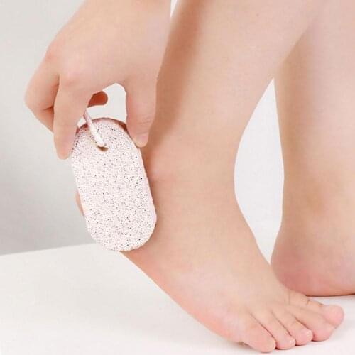 1pc Natural Pumice Grinding Stone Foot Exfoliating Healthy Pedicure Care Tool Calluses Scruber Rubbing Skin Hard Feet Remov K6M1