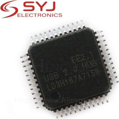 10pcs/lot FE2.1 QFP48 USB2.0 HUB USB interface chip new original In Stock