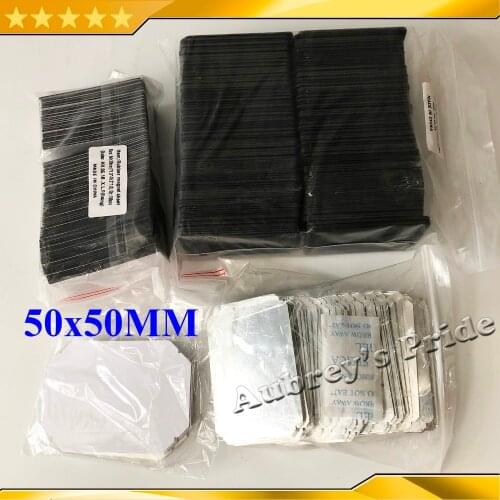 100 Sets Blank Angular Corner 50x50mm Rectangular Button Maker Fridge Magnet Button Material Badge Making Machine