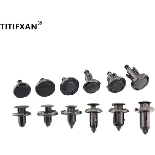 12PCS Car Bumper Leaf Board Fender Clips Clamps For Nissan Teana Sylphy Tiida Livina Qashqai X-trail plastic fasteners rivet