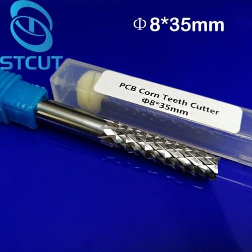 2pcs 8*35mm End Mill Engraving CNC Rotary Burrs corn milling cutter PCB router bit Printed Circuit Board Cutter HDF Fiber Glass