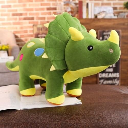 40/60/100cm Soft Triceratops Stegosaurus Creative Big Dinosaur Plush Toy Animal Doll Stuffed Kid Dinosaur Pillow Birthday Gifts