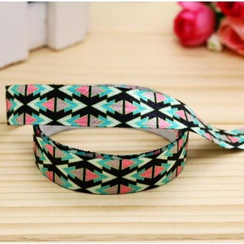 5/8'' Free shipping Fold Elastic FOE aztec printed headband headwear hairband diy decoration wholesale OEM P5468