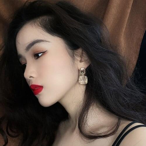 925 Sterling Silver Needle Shiny Glass Dainty Gold Vintage Wedding Charming Luxury Stud Earring Jewelry for Women Gift New