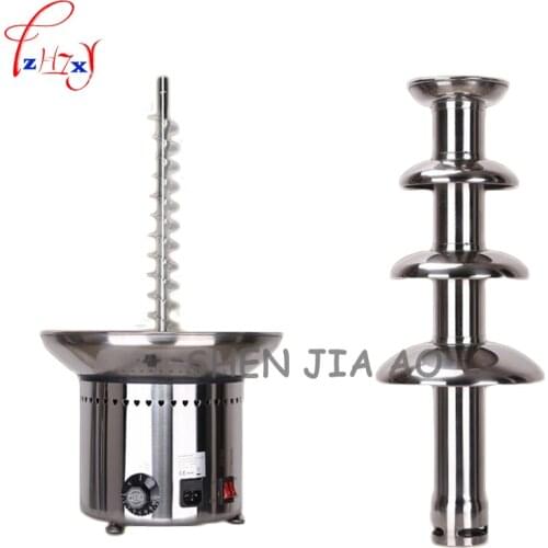 ANT-8060 Commercial 4-layer stainless steel chocolate fountain machine Chocolate hot pot waterfall machine 110/220V 1PC