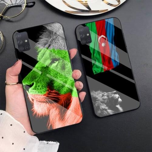 Azerbaijan Buta Flag Soft Cover Phone Case For Samsung S6 7edge 8 9 10e 20plus S20 Ultra Note8 9 10pro A72018 Tempered Glass